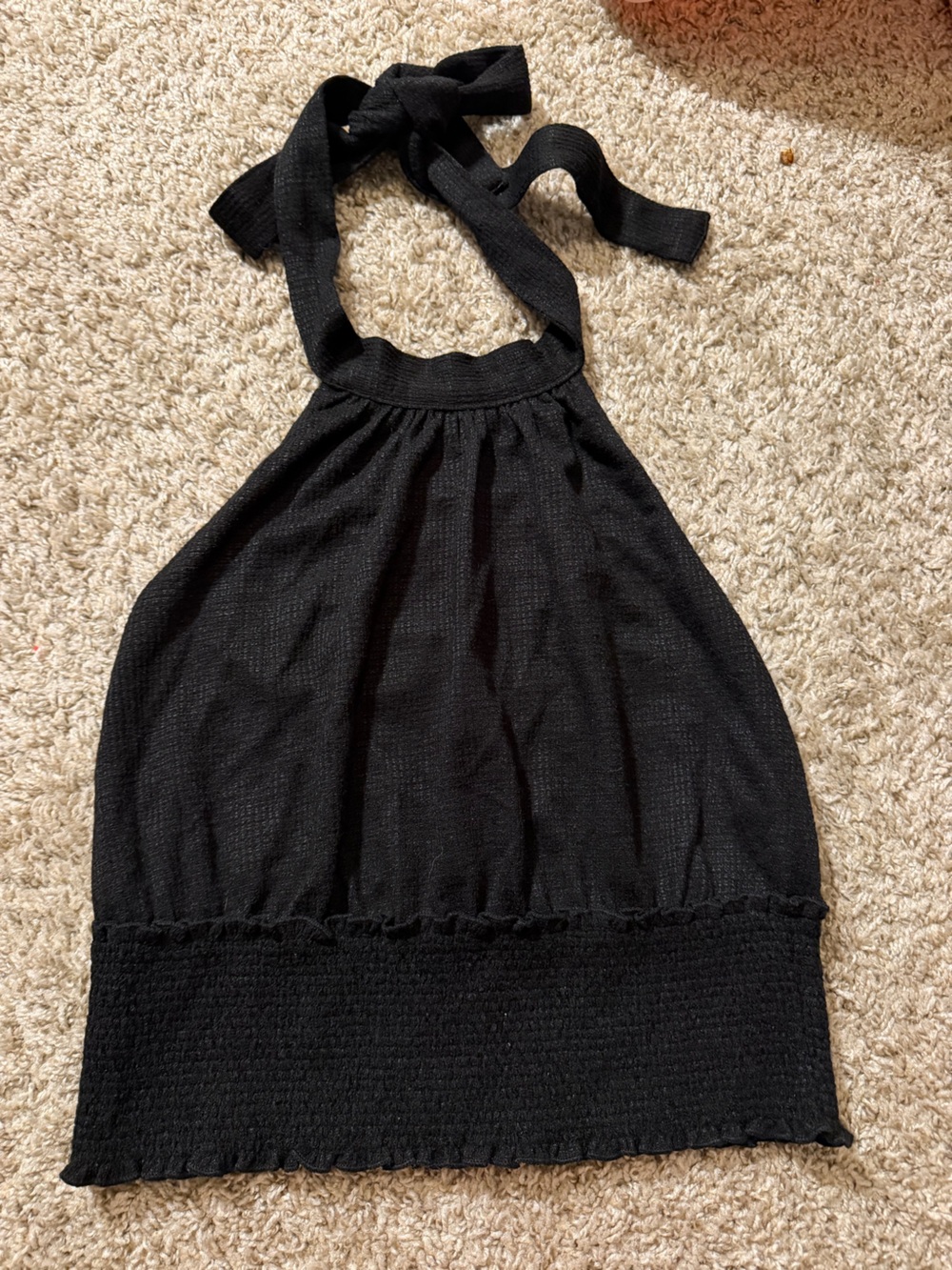 Free people halter neck top with a beautiful open back.